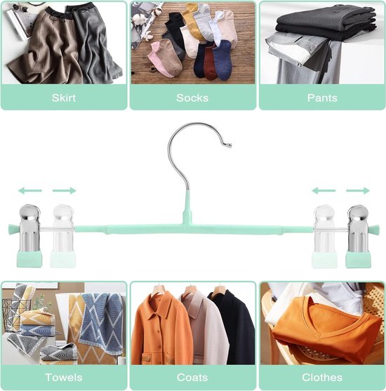 Carrefour Home - Set van 8 houten kleerhangers | Carrefour België