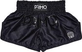 Primo Muay Thai Shorts - Free Flow Series - Black Panther - zwart - maat M