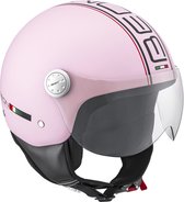 Casque BEON Design Rose Mat - M - Achetez maintenant votre casque de scooter rose, votre casque de moto rose ou votre casque de scooter rose - Le casque de scooter rose pour femme incl. sac de casque gratuit