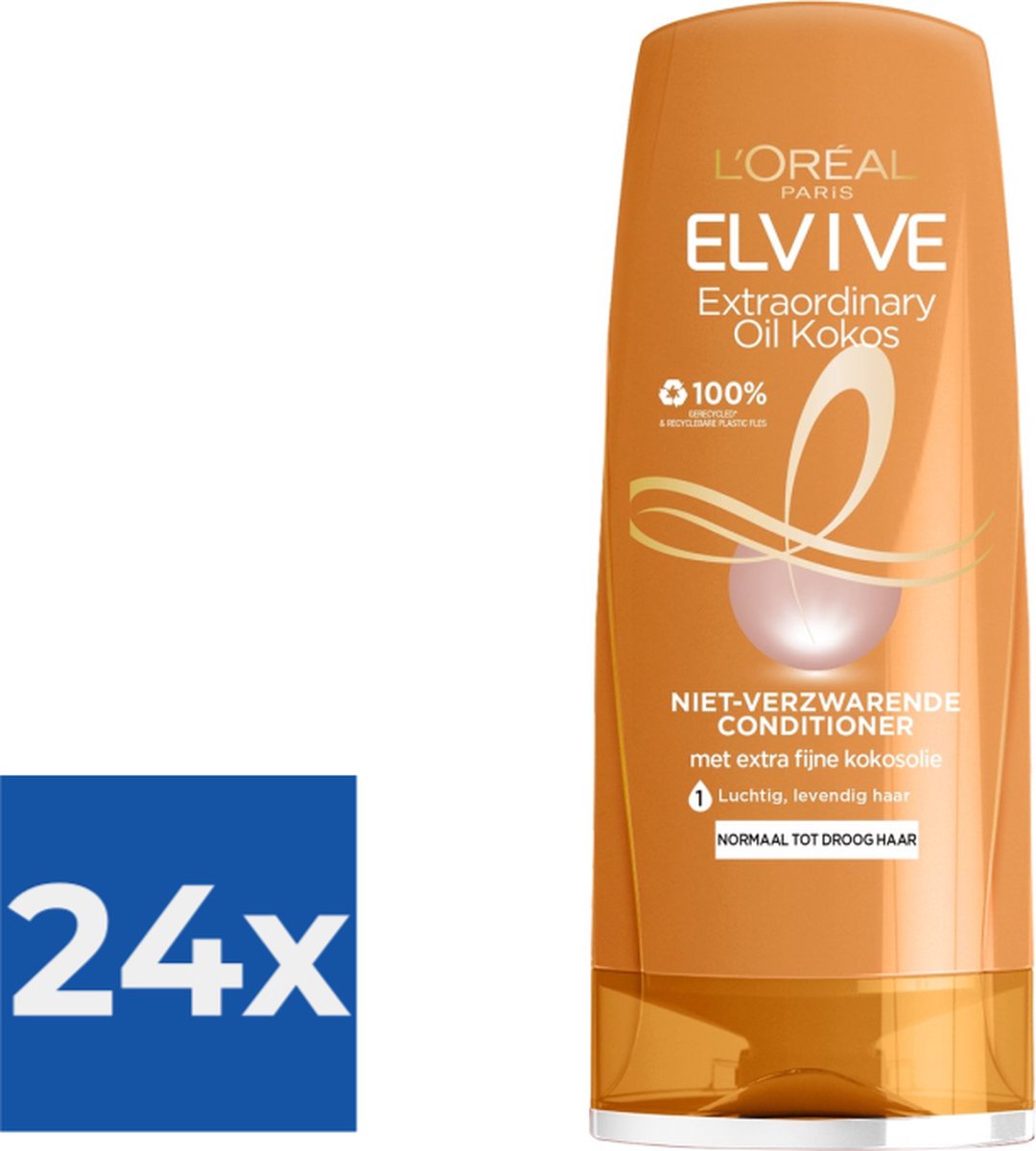 L’Oréal Paris Elvive Conditioner - Extraordinairy Oil Kokosolie - 24 x 200 ml