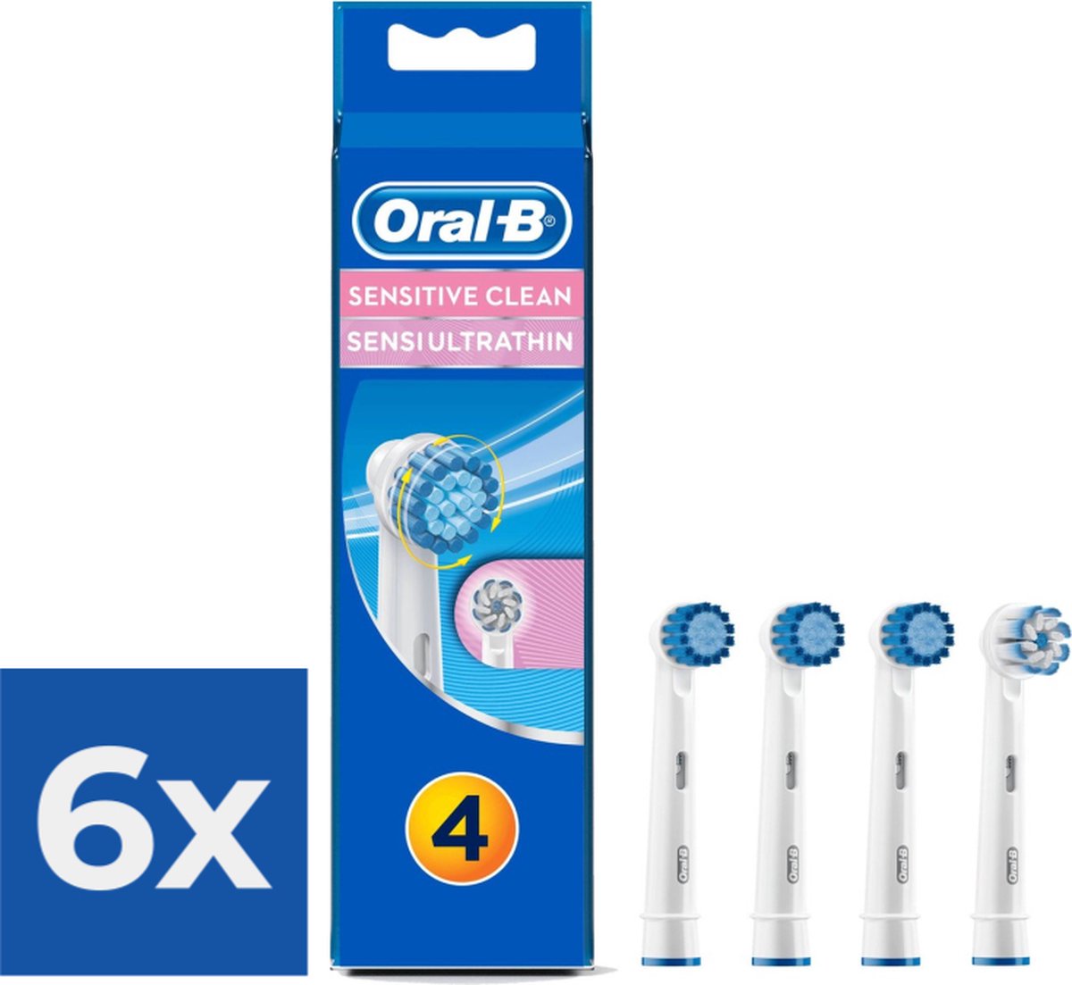 Oral-B Sensitive EBS17 - opzetborstel (4 stuks) - Voordeelverpakking 6 stuks