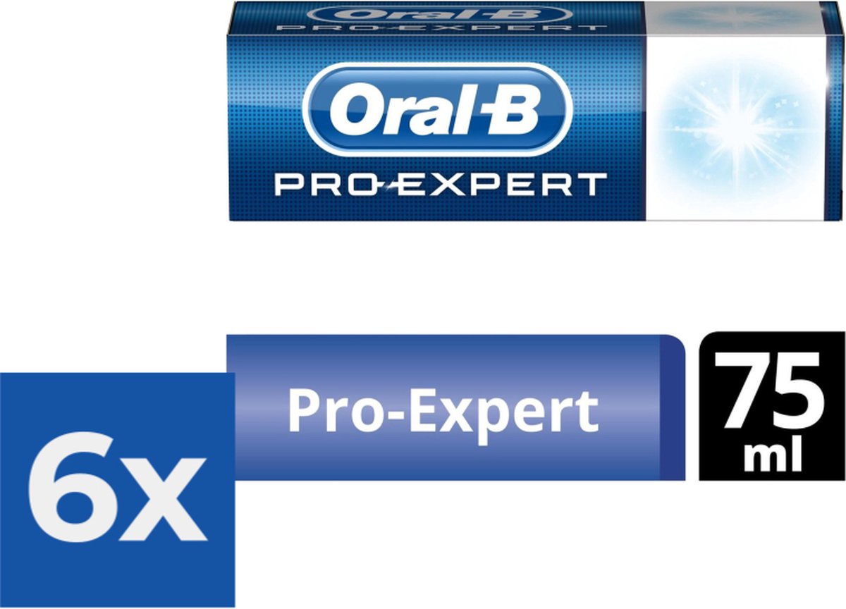 Oral B Tandpasta Pro Expert gezond wit 75ml Voordeelverpakking 6 stuks