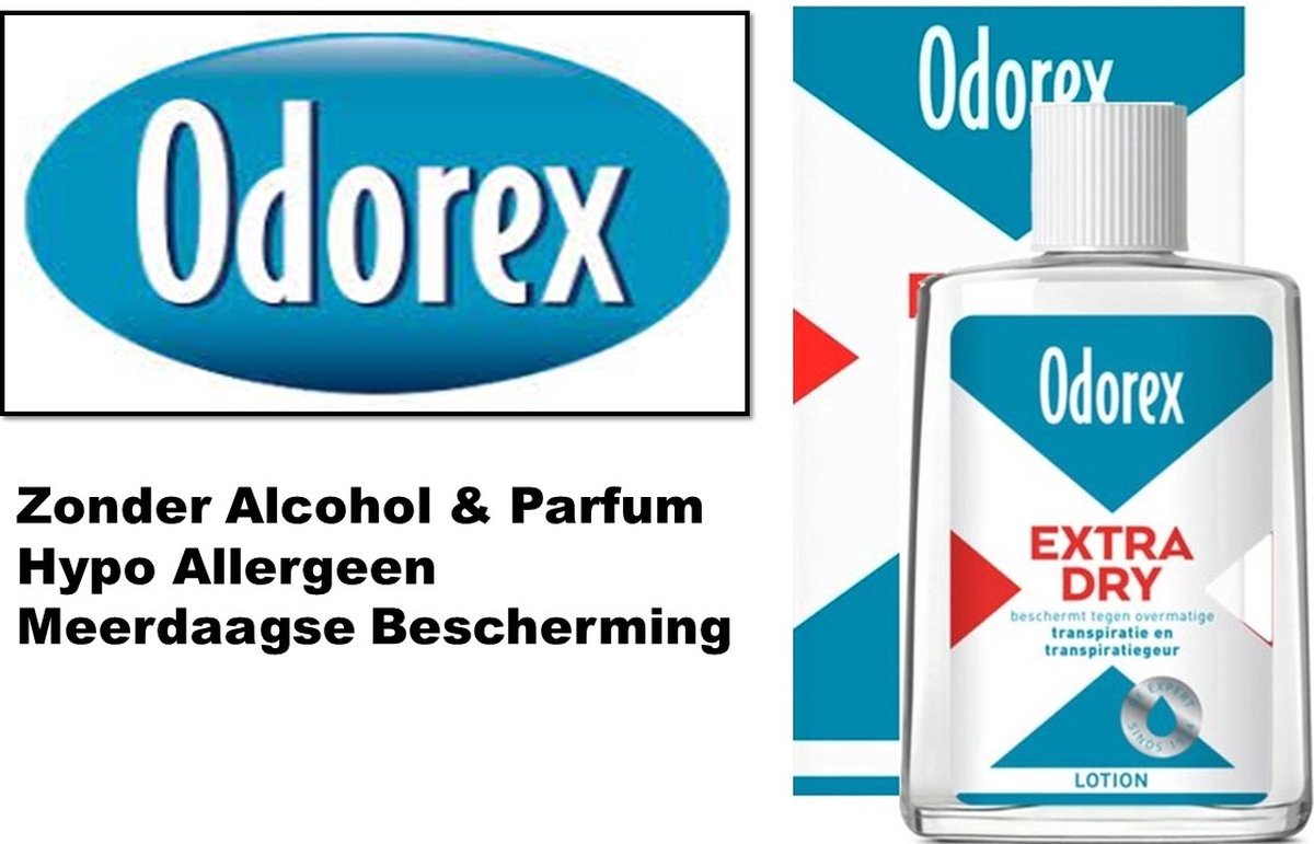 Goedkoopste Odorex Extra Dry Vloeibare Flacon - 50 ml - Deodorant - Voordeelverpakking 12 stuks