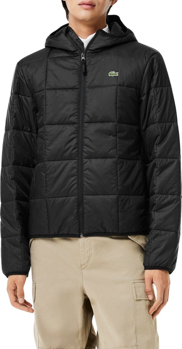 Lacoste Hooded Puffer Jas Mannen /XL Zwart
