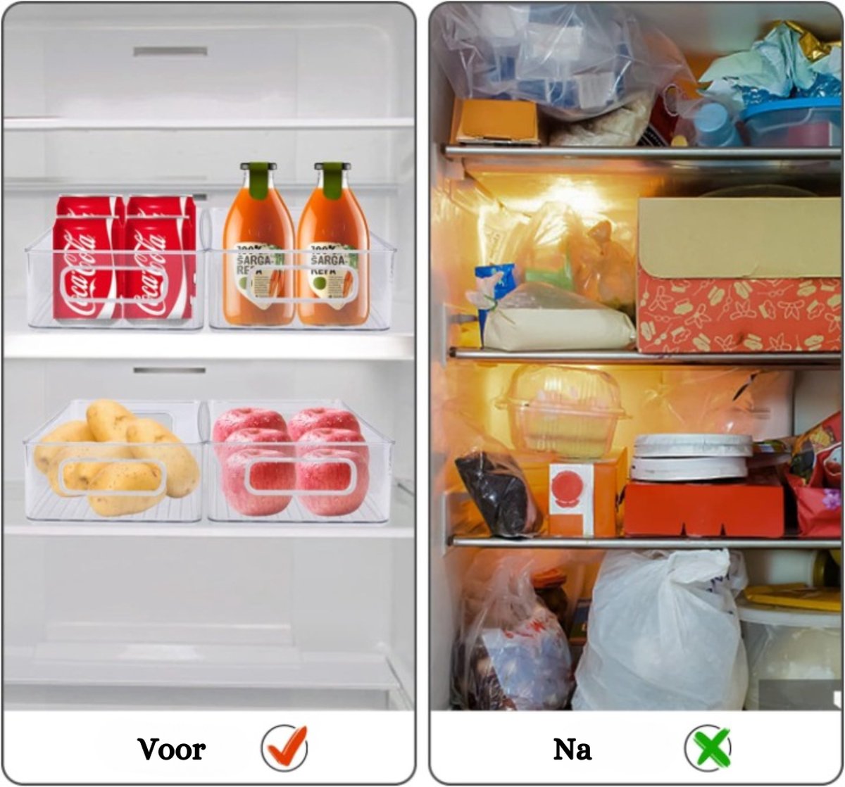 Uittrekbare Eierorganizer Uittrekbare Lade Eierhouder - Ruimte Voor 18 Eieren - Lade Organizer - Geschikt Voor De Meeste Koelkasten Koelkast Organizer Lade