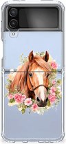TPU Hoesje geschikt voor Samsung Galaxy Z Flip 4 Paard