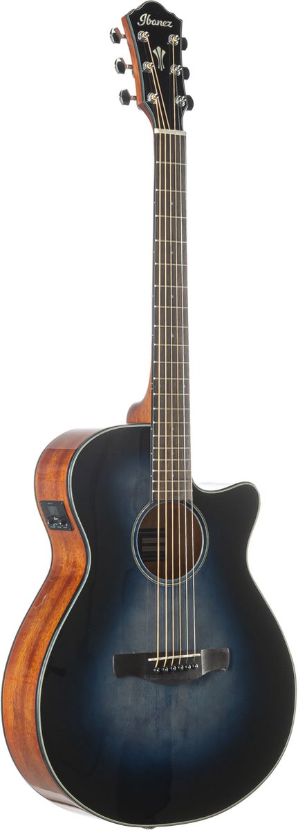 Ibanez AEG50-IBH Indigo Blue Burst High Gloss elektrisch akoestische westerngitaar