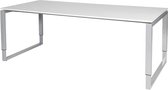 Verstelbaar Bureau - Domino Plus 200x90 grijs - alu frame