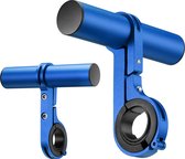 kwmobile fietsstuur extender 10 cm - Stuurbeugel voor fietsaccessoires - Eenvoudige installatie - In blauw