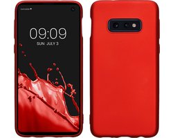 kwmobile telefoonhoesje geschikt voor Samsung Galaxy S10e - Hoesje voor smartphone - Back cover in metallic donkerrood