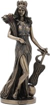 Veronese Design - Tyche Griekse Godin van Geluk, Fortuin en Voorspoed - gebronsd beeld - 28cm