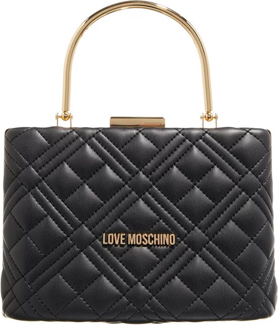 Love Moschino Dames Crossbody tasFestivaltasHandtas Kunstleer - Zwart