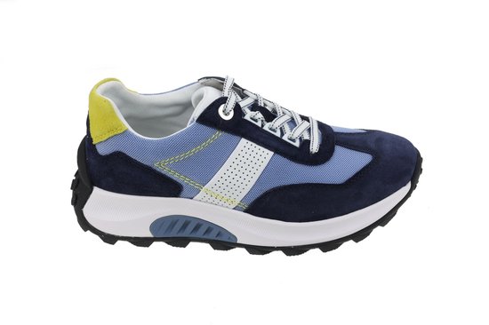 Gabor rollingsoft sensitive 26.914.36 - dames rollende wandelsneaker - blauw - maat 42 (EU) 8 (UK)