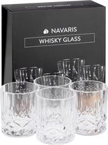 Set van 4 whiskyglazen - Rum glazen 4x glazen whiskyglazen cadeauset - whiskyglazen Tumbler Bourbon glazen - kristaldesign klassiek transparant