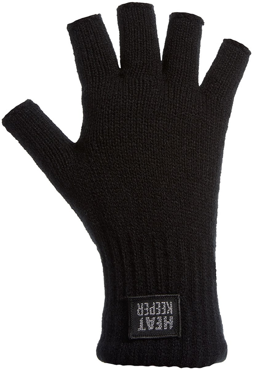 Heatkeeper Thermo Handschoenen zonder vingers Zwart