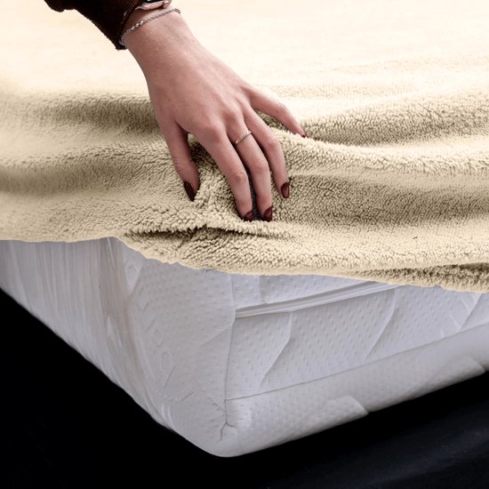Hoeslaken 200x200 Dreamzie Fleece Hoeslaken 140-160x200 Cm - Extra Zacht Warm Laken Voor De Winter, Oeko-Tex Gecertificeerd Hoogpolig Hoeslaken Met Elastiek