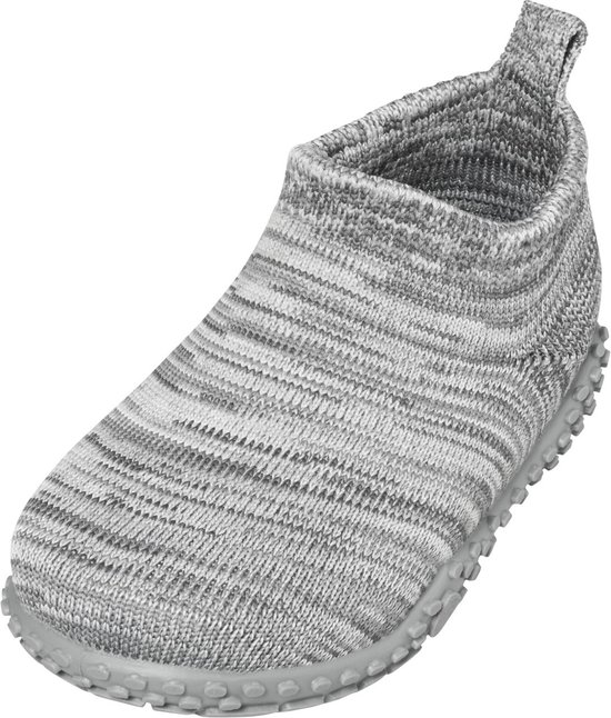 Playshoes Gebreide Sloffen - Kinderen - Grijs