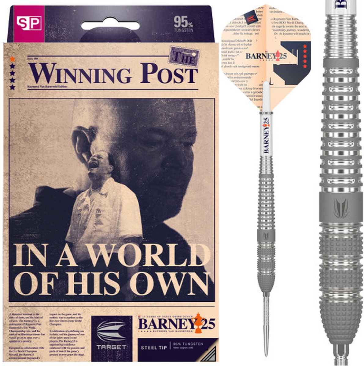 Target Raymond van Barneveld Barney25 Swiss Point 95% - Dartpijlen 21 Gram