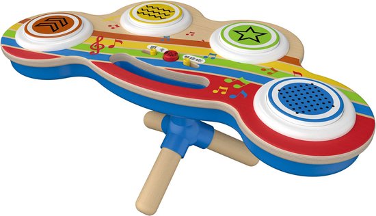Playtive houten instrument met kleurrijke lichteffecten - Houten speelgoed - Motorische vaardigheden