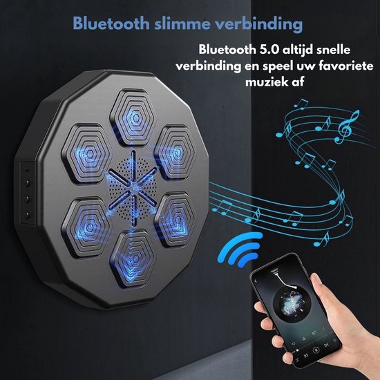 Smart Music Boxing Machine Met Bluetooth - Bokszak - Boksbal - Digitale  Boksmachine 