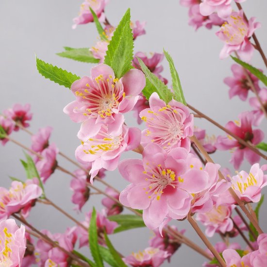 Kunstplant Prunus (sierkers) roze H130cm - HTT Decorations kunstplanten