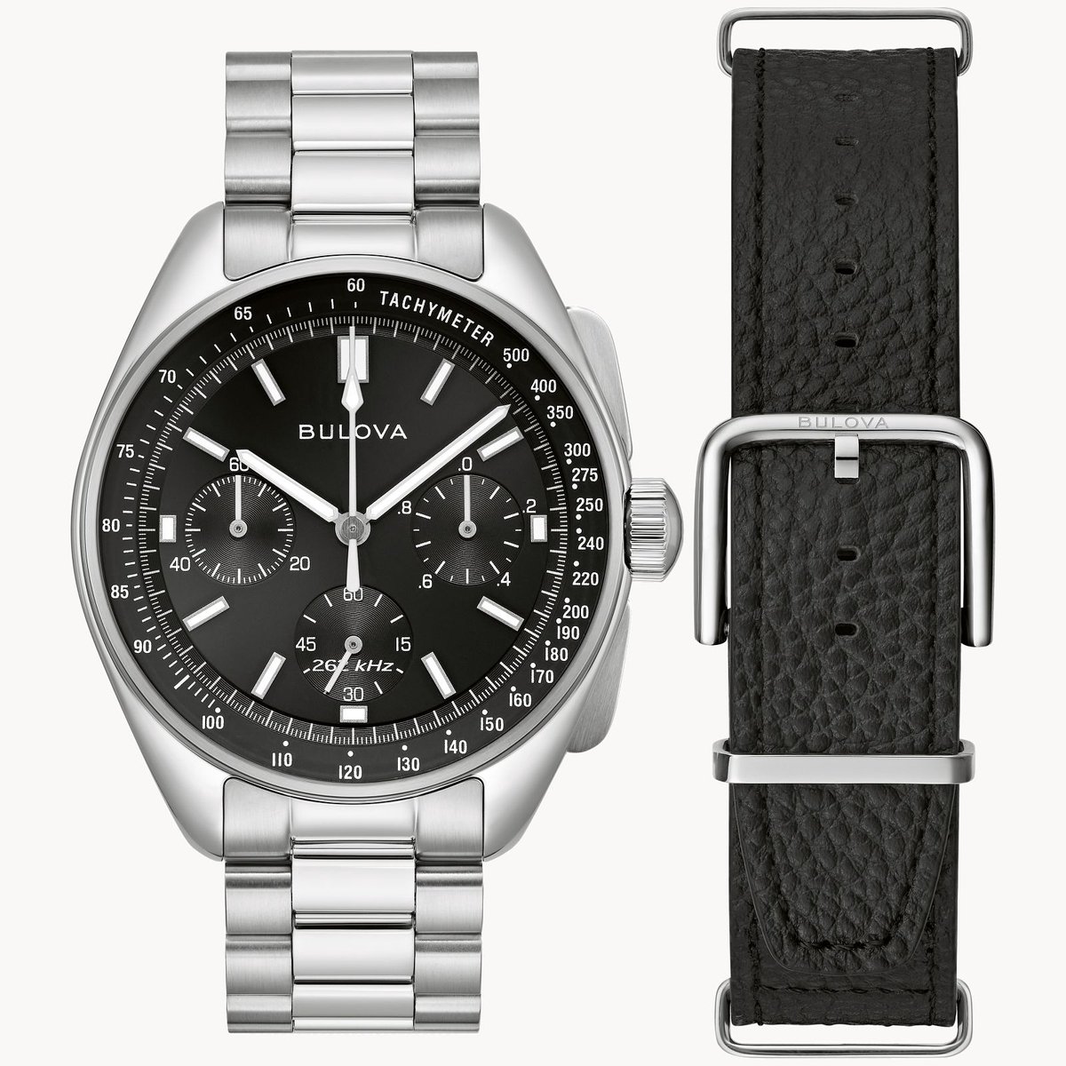 Bulova Lunar Pilot 96K111 Horloge - Staal - Zilverkleurig - Ø 43 mm