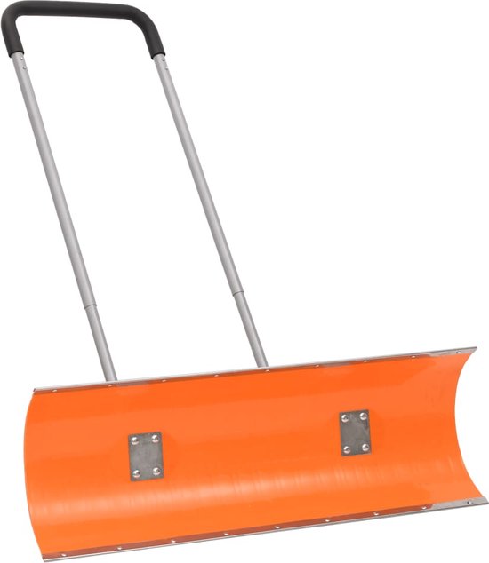 vidaXL-Sneeuwschep-met-uitschuifbaar-handvat-96-cm-bladstaal-oranje