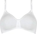 Witte beha met verstelbare bandjes en decoratieve rand.