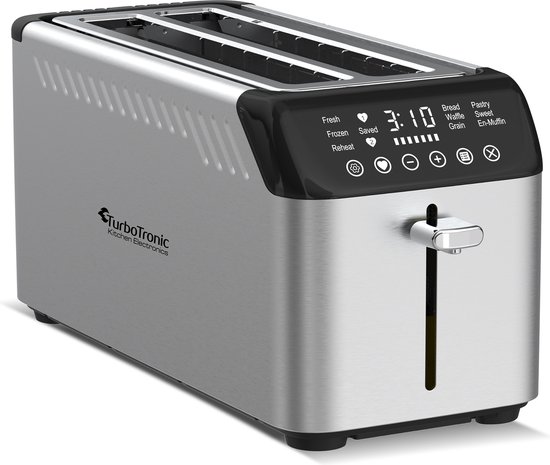 TurboTronic BF15 Digitale Broodrooster met tostiklemmen - RVS