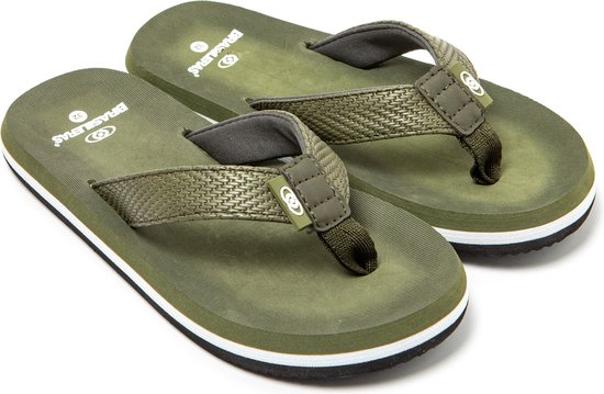 Brasileras Slippers Enfants- Vert Militaire - 34