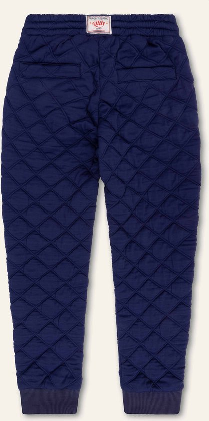 Pels pants 55 Solid quilted sweat Blue: 92/2yr