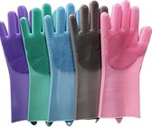 IBBO Shop - Gants de vaisselle en Siliconen - Multifonctions - Gants de nettoyage - Respectueux de l'environnement - Passe au lave-vaisselle - Gant de ménage - Antibacterieel