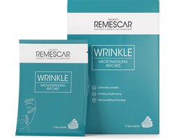Remescar Rimpel Microneedling Patches - Gezichtsverzorging Patches voor onder de ogen met zelfoplossende micronaalden, Anti Aging huidverzorging, Klinisch bewezen resultaat in 2 weken, 4 stuks x 17 mg voor eenmalig gebruik