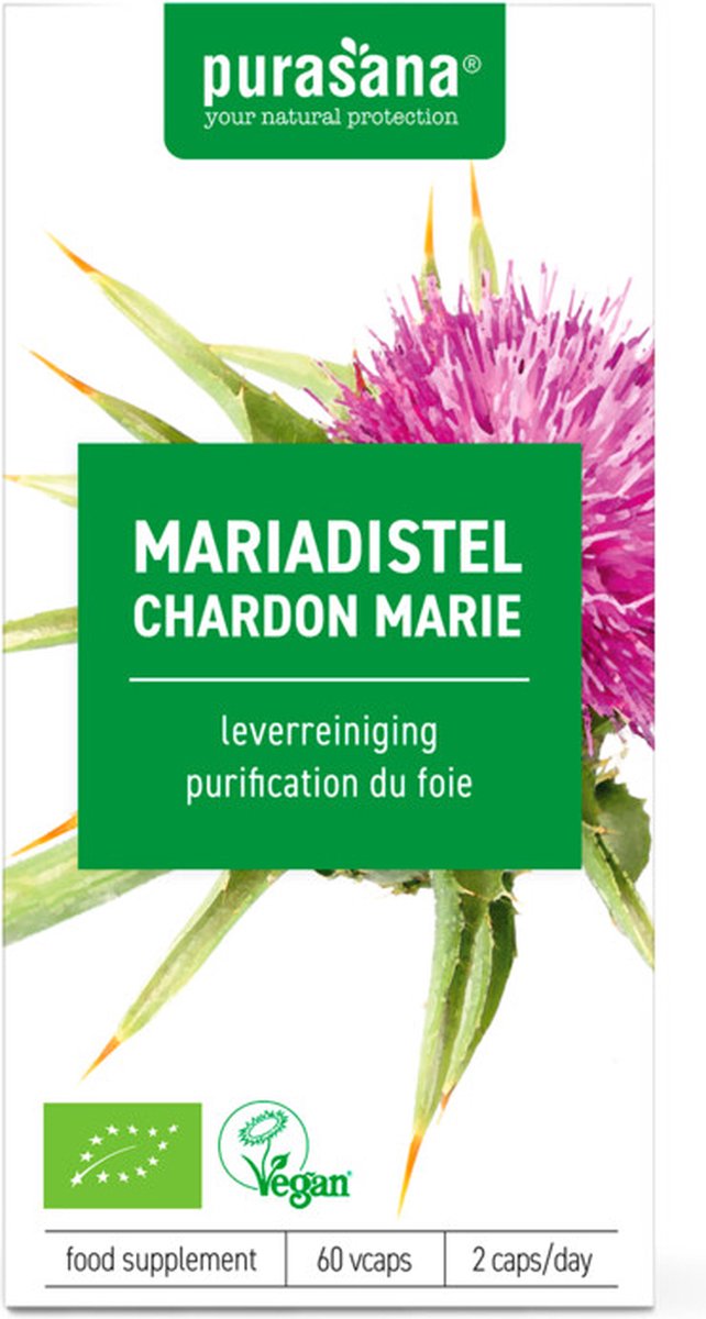 Goedkoopste Purasana mariadistel extract 60 mg biologisch