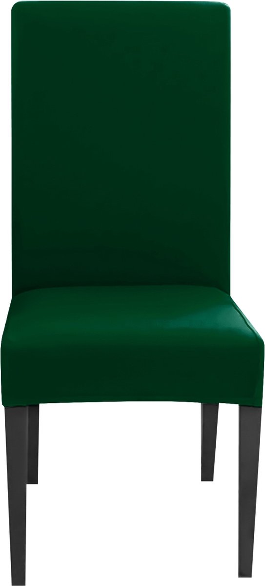 Intirilife 2x Elastische Stoelhoes in GROEN met 38 - 45 cm zitting en 45 - 65 cm rugleuninghoogte - Voor feesten bruiloften hotels of thuis in de eetkamer