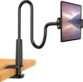 IBBO Shop - Support Tablette Flexible - Support Smartphone Universel - Trépied adapté pour Table de Bureau et Lit - iPad - Téléphone - Bras Rotatif à 360° - Zwart