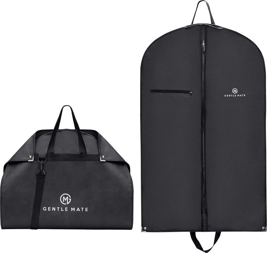 ZEGUR 40-inch 3 pak dragen kledingtas voor reizen of zakenreizen - Voorzien van een verstelbare schouderriem en meerdere organisatiezakken - zwart