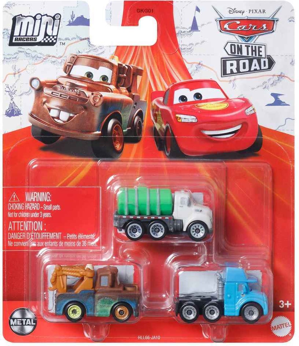 Disney Cars On the Road Mini Racers - 3 cm voertuigen - Metaal - Schaal 1:87 - Spaar ze allemaal - Pixar