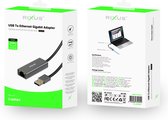 Rixus - USB 3.0 Gigabit Netwerkkaart naar RJ45 Connector - Grijs