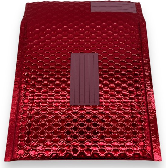 Luchtkussen Envelop 24x25cm - Rood - Set van 10 Stuks