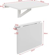 Rootz - Table rabattable murale pliable - Bureau d'ordinateur pour enfants - Table de cuisine et de salle à manger