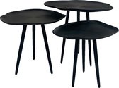Oist Design Giulia set of 3 Coffee Tables - Aluminium Black - 52 x 39 x 45 cm