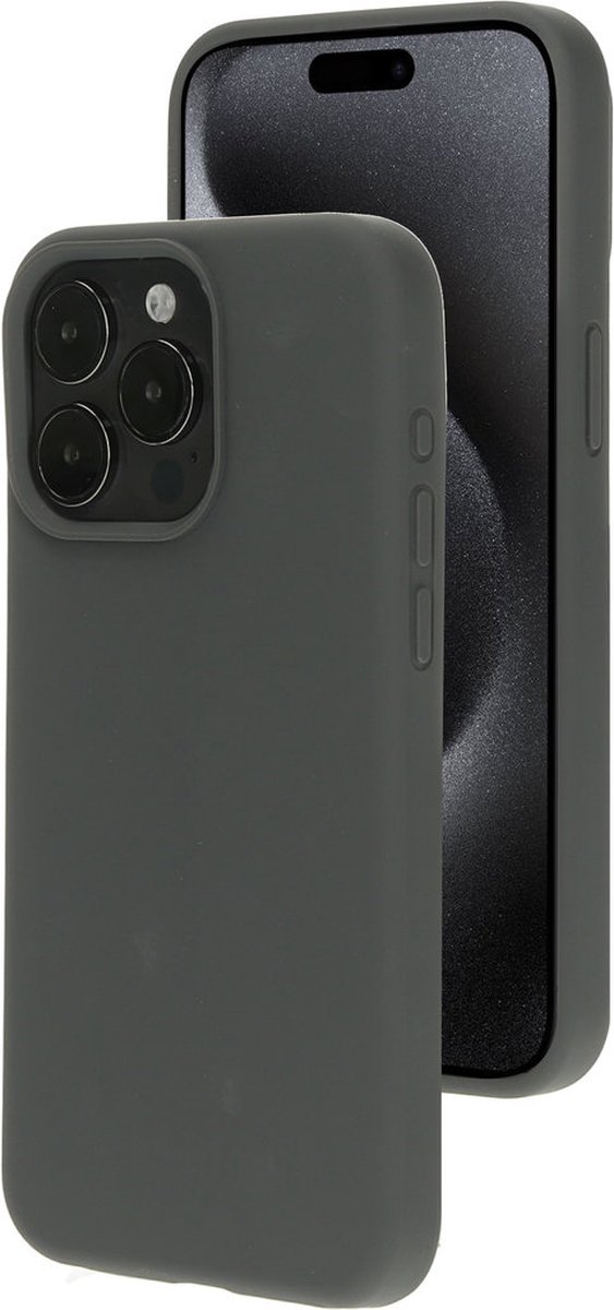 Mobiparts hoesje geschikt voor de Apple iPhone 15 Pro Max - Siliconen - Grijs