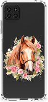 Case Anti-shock geschikt voor Samsung Galaxy A22 5G Paard
