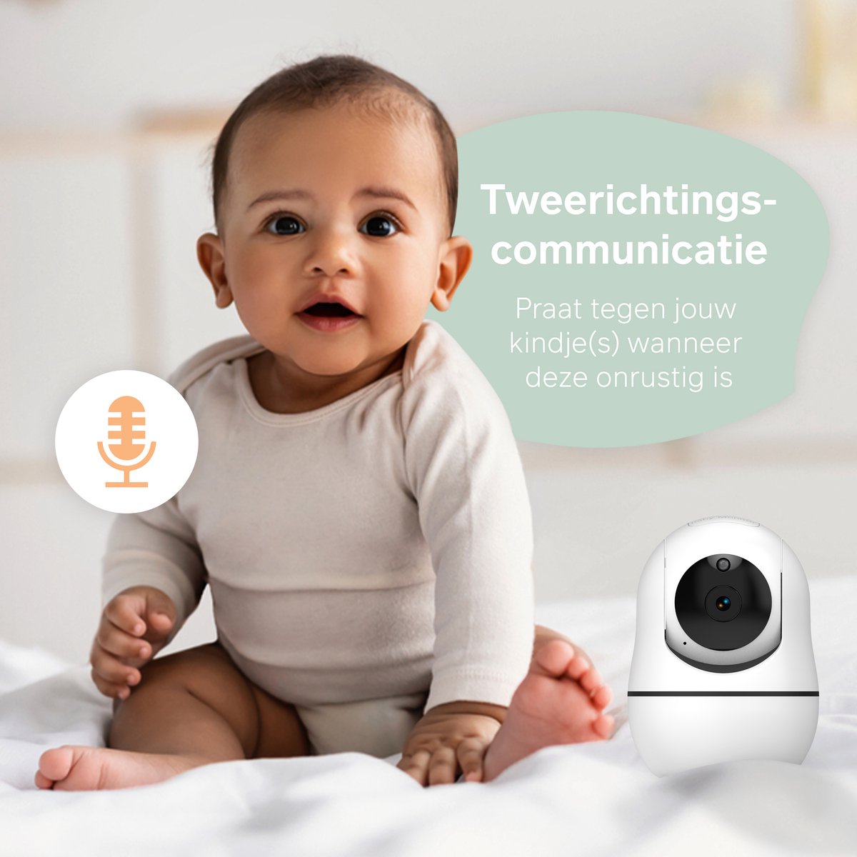B-care Starlight Mini - Babyfoon Met Camera - 3.5 Inch LCD Baby Monitor - Uitbreidbaar Tot 4 Camera's - Zonder Wifi en App thumbnail 6
