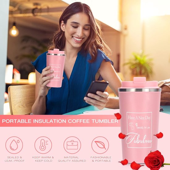 Coffret Cadeau Femme Magnifique – Mug Céramique 340ml + Produits Spa Rose – Idée Anniversaire, Noël, Fête Des Mères