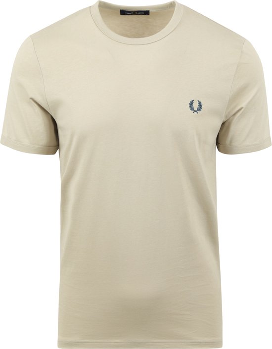 Fred Perry - T-Shirt Ringer M3519 Lichtbeige - Modern-fit