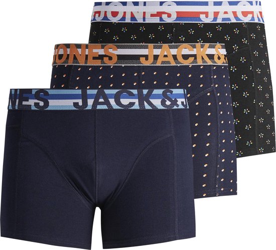 JACK JONES Boxer Homme Noir Taille XL bol