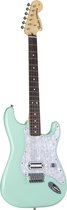 Fender Tom Delonge Strat RW Surf Green - Elektrische gitaar