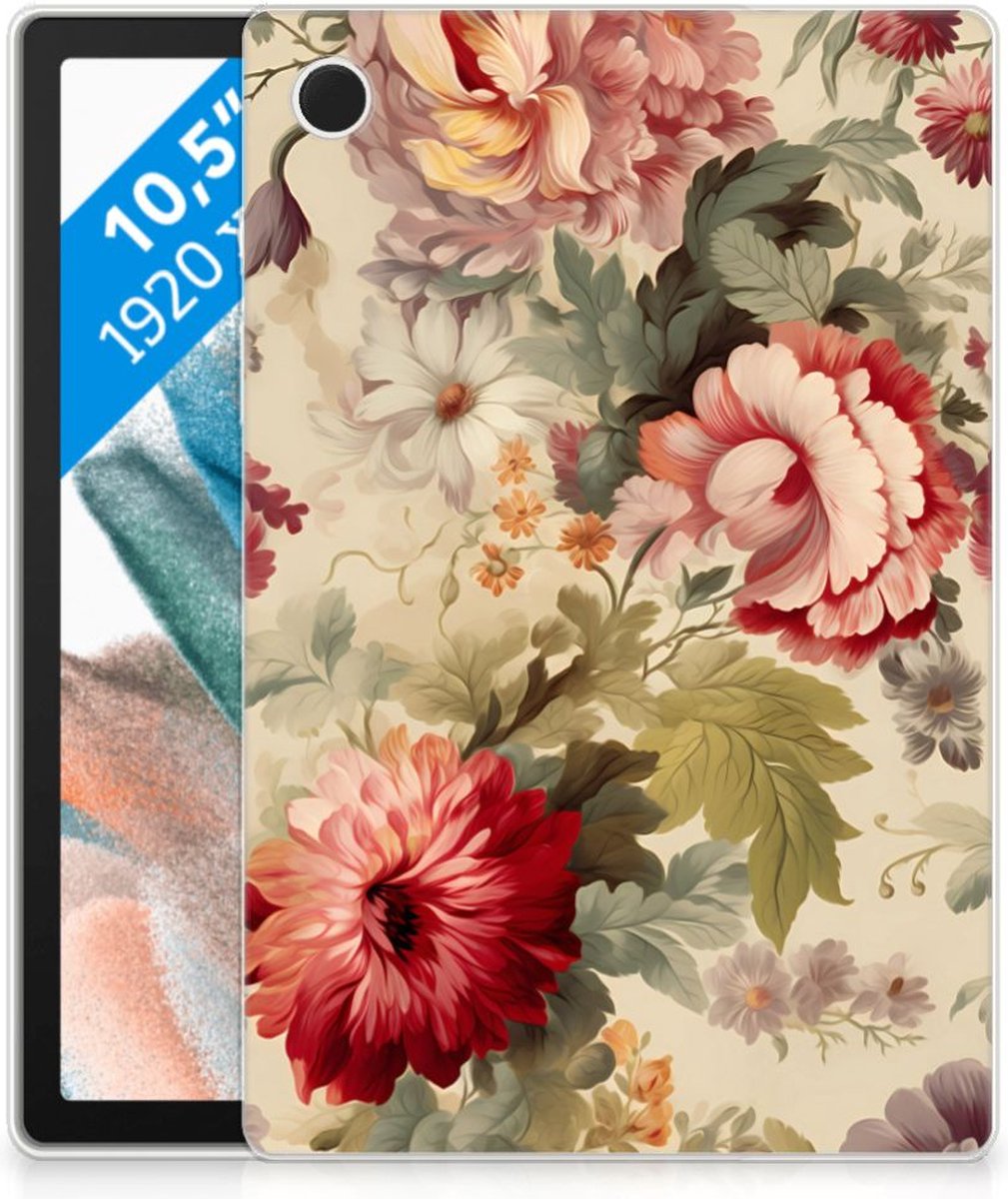 Siliconen Hoesje voor Samsung Galaxy Tab A8 2021/2022 Bloemen
